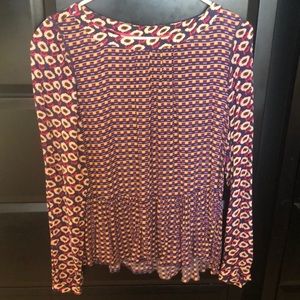 Anthropologie peplum blouse